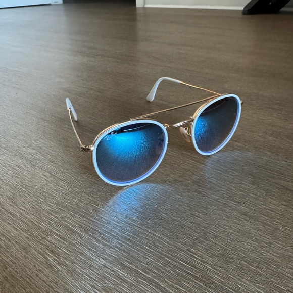 Ray Ban Round Double Bridge Sunglasses - Picture 2 of 2
